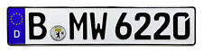 BMW European German License Plate picture