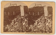 LIZZIE BOURNE'S MONUMENT FROM RAILWAY - MT WASHINGTON WHITE MOUNTAINS - KILBURN picture