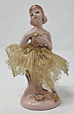 Vintage Porcelain and Lace Ballerina Figurine Unmarked picture