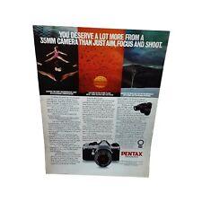 1981 Pentax SLR Camera Original Print Ad Vintage picture