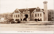 City Hall Port Moody BC British Columbia c1945 Real Photo Postcard F86 picture