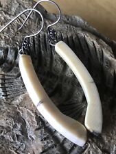 Prehistoric  Alaskan Woolly  Mammoth Sterling Silver “Ice Age” Earrings picture