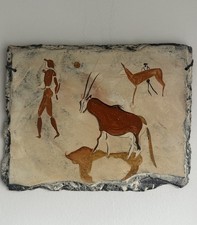 rock art Inspired Decorative Stone Wall Slate Cave Art Plaque picture