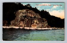 Sebago Lake ME-Maine, Frye's Leap, Images, Antique, Vintage c1910 Postcard picture