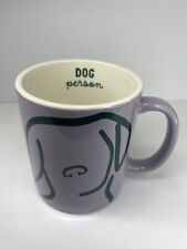 Dog Person 15oz Stoneware Mug Sketch Sihouette The Color Purple picture