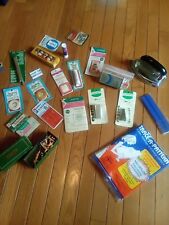 Vintage Sewing Lot Plus Vintage Iron ( Missing Cord ) Iron Pre Used picture