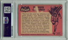 Burgess Meredith Signed Batman Penguin Captured Card PSA/DNA picture