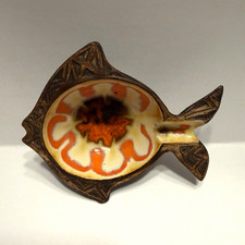 Treasure Craft Hawaii Fish Dish Souvenir Fish-Shaped Decorative Dish or Ashtray picture
