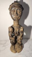 Antique Vintage Hand Carved Wood Tribal Fertility Statue picture