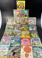 Huge Lot Of 23 Walt Disney See Hear Read Along Books & Records Vintage 33 1/3 picture
