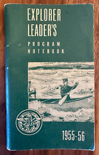 Antique 1955 Explorer Leader's Program Notebook Riverside CA Los Angeles Area picture