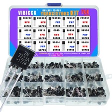 15Values 750pcs TO92 Transistors Assortment Kit PNP NPN Bipolar, General Purpose picture