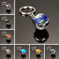 12 Constellation Solar System Planet Galaxy Luminous Keychain Double Side Balls picture