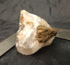 Smoky Quartz Natural Rare Chalcopyrite Specimen Mined in Raleigh NC  picture