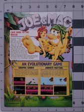 Joe Mac Cave Dude Rescue Snes Original Print Ad / Poster Game Promo Art picture