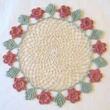 Starched Rosetta 10 inch Vintage Doily picture