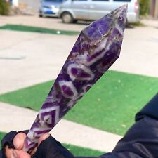 262G Natural Dream Amethyst Quartz Crystal Single End Magic Wand Therapy picture