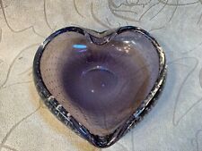 Vintage Murrano Ashray Heart with bubbles picture