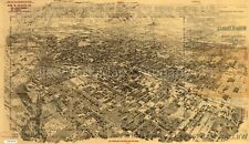 1903 Map of Pasadena | Bird's eye view | Vintage Pasadena Map | Pasadena Wall A picture
