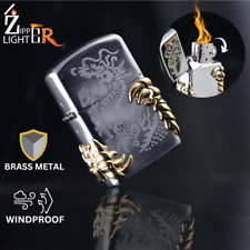 Premium Gold Dragon Claw Fancy Unique stylish Windproof Torch Cigar Lighter USA picture
