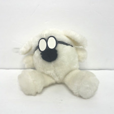 DOGBERT Dilbert Comic Strip Cartoon Dog Plush White w/ Black Glasses 8” Toy picture