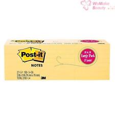 Post It Notes 3 x 3 In Yellow 100 Sheets / 27 Pads New picture