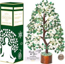 Green Aventurine Gemstone Tree of Life Crystal Tree for Healing Stones Gift picture