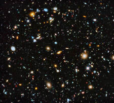 HUBBLE ULTRA DEEP FIELD HUBBLE SPACE TELESCOPE 8X10 GLOSSY PHOTO IMAGE #1 picture