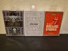 Theory 11 Playing Cards (Star Trek,  Starwars, Rolling Stones (Lot Of 3) **New** picture