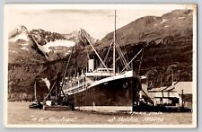 SS Aleutian Steamship Valdez AK Alaska RPPC Real Photo Postcard Hylen 1920's picture
