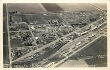 RPPC Air View of Tule Lake CA Hwy 139 Modoc County, Eastman T-1043,1940s picture