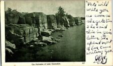 1906. PALISADES OF LAKE CHAMPLAIN. NEW YORK. POSTCARD SL19 picture
