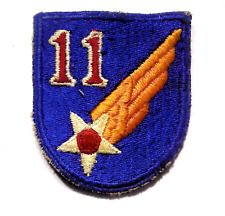 ORIGINAL WWII, 11TH AIR FORCE CUT EDGE FULL COLOR PATCH picture