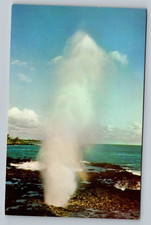 1969 Spouting Horn Sea Water Geyser Kauai Hawaii HI Vintage Postcard picture