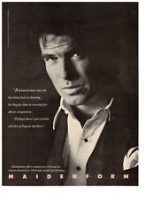 Maidenform Lingerie Pierce Brosnan Smolder Vintage 1988 Print Ad picture