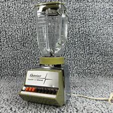 Vintage Osterizer Blender Cycle Blend 10 Speed Working Olive Avocado Green 1970s picture