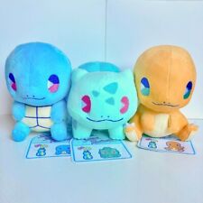 Pokemon Plush Saiko Soda Refresh Bulbasaur & Charmander & Squirtle 3 Types set picture