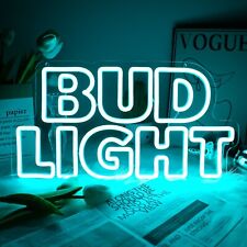 Bud Light Neon Sign, LED Neon Light Sign for Home Bar Club Party Decor picture