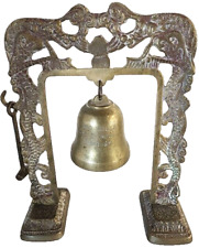 Brass Bell On Arch Stand With Dragons and Hammer SSG COLLA DET F KMAG 1967-1969 picture