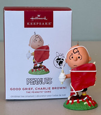 Hallmark 2025 Peanuts Gang GOOD GRIEF, CHARLIE BROWN Ornament ~ NMIB picture