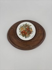 Vintage MCM Goodwood Corningware Spice Of Life Cheese & Cracker Board  picture