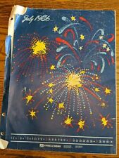 PRINT MEDIA SERVICE JULY 1986 THE FOURTH OF JULY RARE ART VTG BINDER BOOK picture