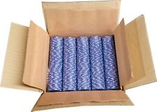 1000 Blue Diamond Mold Clay Composite Poker Chips 11.5gr  GREAT DEAL * picture