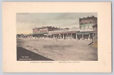 Postcard Fred Harvey Arizona Winslow Front Steet Hand Colored Antique Unposted picture