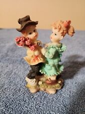 K's Collection Resin Figurine Girl And Boy With Roses picture