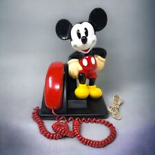 Vintage Disney Mickey Mouse Telephone 1995 AT&T Push Button Desk Landline 14 Ins picture