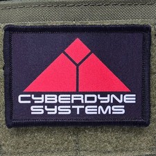 Cyberdyne Systems Patch Moral Tactical Terminator Military USA Hook & Loop 3x2 picture
