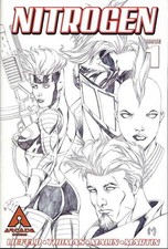 Nitrogen #1A VF/NM; Arcade | Rob Liefeld B&W - w/Bag+Board picture