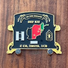 C Co 2BSTB 1CD OEF XIV Sapper Double Sided Challenge Coin M#26 picture