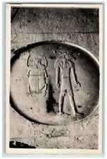 c1920's Tomb Of King Seti 1st Ra Sun God Hieroglyphs Thebes Egypt RPPC Postcard picture